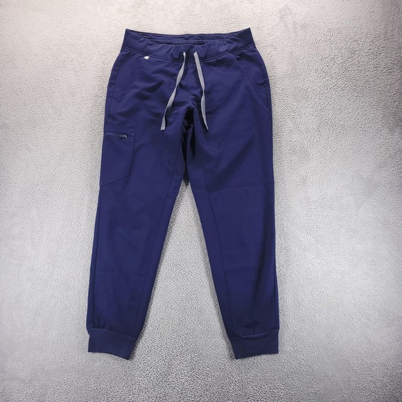 Figs Pants - FIGS Scrub Pants Womens M Blue Technical Collection Jogger Stretch Tapered Leg
